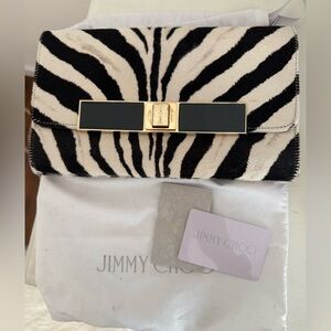 Jimmy Choo Zebra Print Clutch